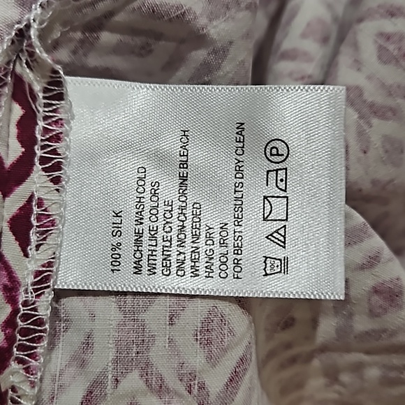 Tommy Bahama Men's XL Diamond Tides Festival Short Sleeve Silk Shirt Like New - Picture 8 of 8